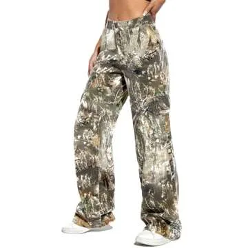 Voghtic High Waist Cargo Pants - Camouflage Women's Camo Pants