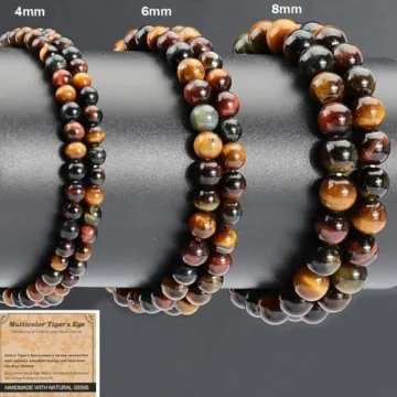 Multicolor Tiger's Eye Bracelet for Vitality & Energy