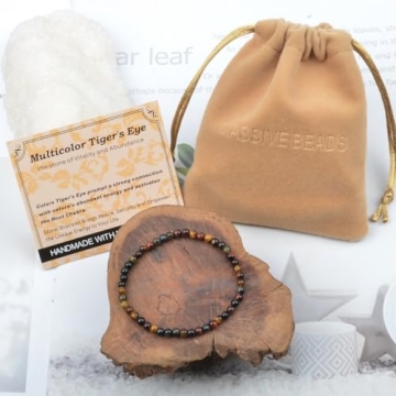 Multicolor Tiger's Eye Bracelet for Vitality & Energy