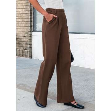 PRETTYGARDEN Women's Wide Leg Dressy Casual Pants