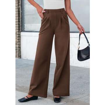 PRETTYGARDEN Women's Wide Leg Dressy Casual Pants