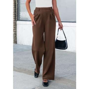 PRETTYGARDEN Women's Wide Leg Dressy Casual Pants