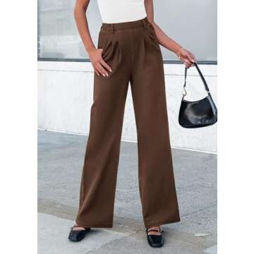PRETTYGARDEN Women's Wide Leg Dressy Casual Pants