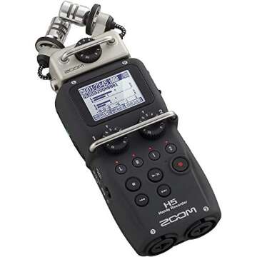 Zoom H5 Handy Recorder Kit with a Custom Windbuster, AD-17 AC Adapter, Closed-Back Stereo Headphones and a 16GB Memory Card
