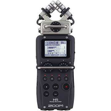 Zoom H5 Handy Recorder Kit with a Custom Windbuster, AD-17 AC Adapter, Closed-Back Stereo Headphones and a 16GB Memory Card