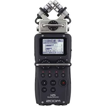 Zoom H5 Handy Recorder Kit with a Custom Windbuster, AD-17 AC Adapter, Closed-Back Stereo Headphones and a 16GB Memory Card