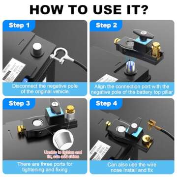 Durable Battery Disconnect Switch for Cars and RVs