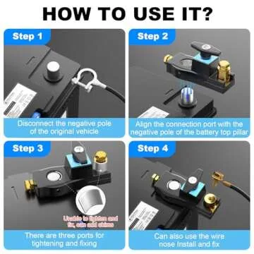 Durable Battery Disconnect Switch for Cars and RVs