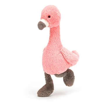 Jellycat Bashful Flamingo Plush Toy, Soft and Adorable