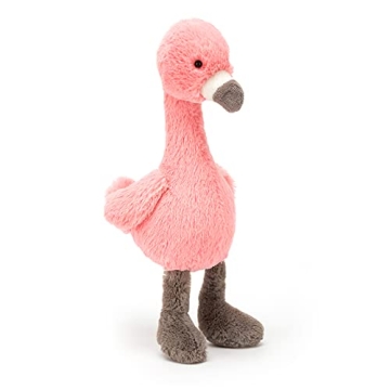 Jellycat Bashful Flamingo Plush Toy, Soft and Adorable