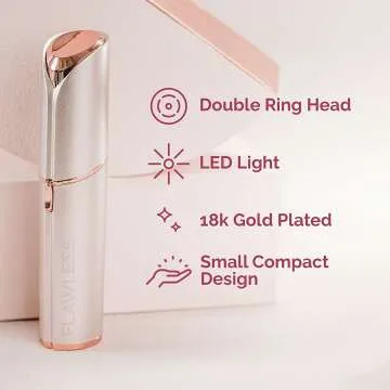 Painless Women's Facial Hair Remover with LED Light