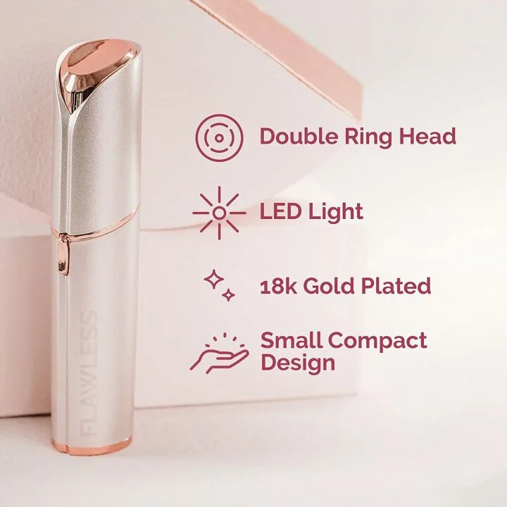 Painless Women's Facial Hair Remover with LED Light