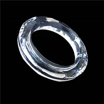 PZRT 6PCS Crystal Chandelier Rings Handing Ring Chandelier Glass Crystals Lamp Prisms Parts Drops Pe...