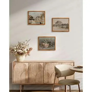 InSimSea Framed Wall Art for Living Room Classical Cityscape Vintage Fall Wall Decoration View of Venice Fall Canvas Print Bathroom Pictures Farmhouse Autumn Wall Decor Office Home Rustic Decor 8x10in