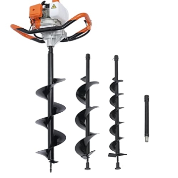 DYRABREST 52cc Gas Powered Earth Auger Post Hole Digger - Powerful and Versatile