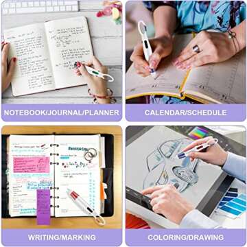 Retractable 4-in-1 Multicolor Ballpoint Pen Set - Perfect for All Ages