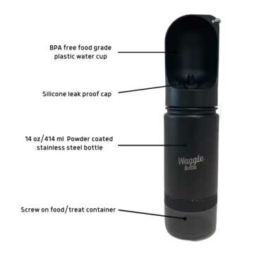 Premium TEMPRESERVE Dog Water Bottle for Hydration