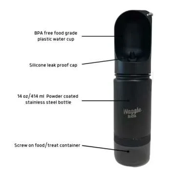 Premium TEMPRESERVE Dog Water Bottle for Hydration