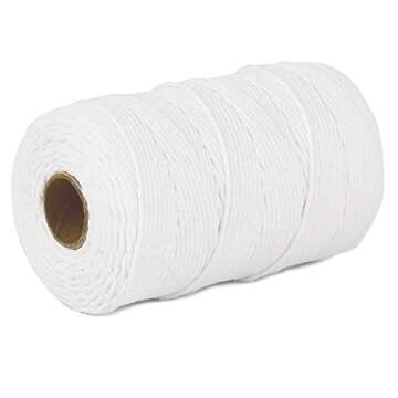 PerkHomy Cotton Butchers Twine String 500 Feet 2mm Twine for Cooking Food Safe Crafts Bakers Kitchen...