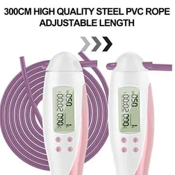 Jump Rope with Adjustable Weights and Digital Counter