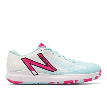 New Balance Women’s FuelCell 996 V4 Tennis Shoes in White/Pink Glo
