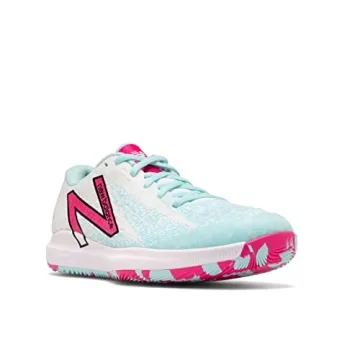 New Balance Women’s FuelCell 996 V4 Tennis Shoes in White/Pink Glo
