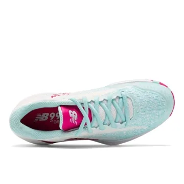 New Balance Women’s FuelCell 996 V4 Tennis Shoes in White/Pink Glo