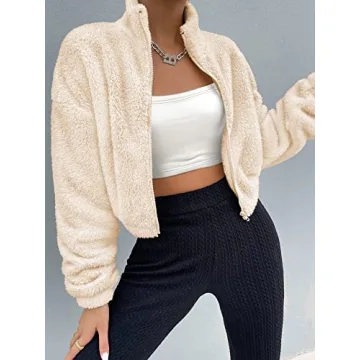 Cozy Faux Fur Sherpa Jacket for Women - Stylish Warmth