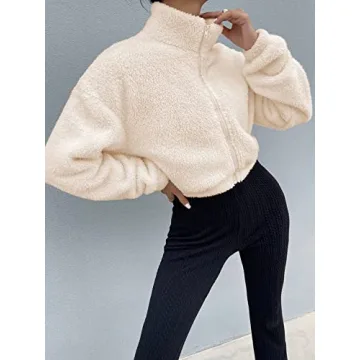 Cozy Faux Fur Sherpa Jacket for Women - Stylish Warmth