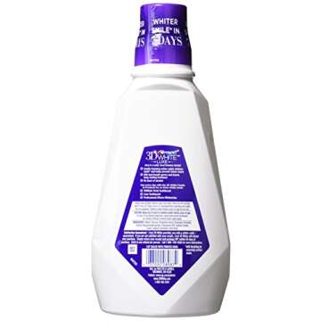 Crest 3D White Multi-Care Whitening Rinse, Glamorous White, Fresh Mint-32 oz, 946 milliter