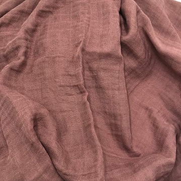 HGHG 5 pcs Soft Organic Cotton Muslin Swaddle Blankets Premium Receiving Blanket for Boys & Girls 47" x 47" Solid Color (New Surprise)