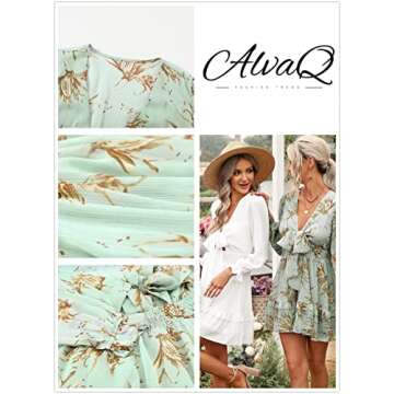 AlvaQ Floral Print Dress Women – Chic Summer Style