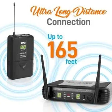 Pyle Wireless Microphone System - Perfect for Karaoke, DJ Events
