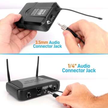 Pyle Wireless Microphone System - Perfect for Karaoke, DJ Events