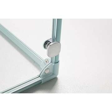 Clearly Loved Pets Lucidium Dog Pen, Small 24 in. x 48 in, Blue, 27 in. Height, Pet Play Pen, X Pen, Dog Crate for The Modern Dog