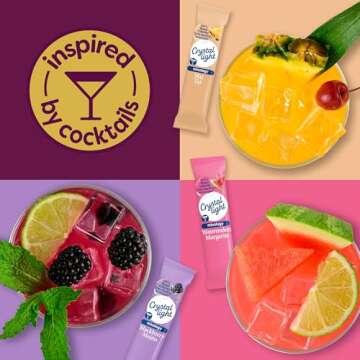 Crystal Light Mixology Variety Pack Powdered Drink Mix, 9 single serve packets per Box