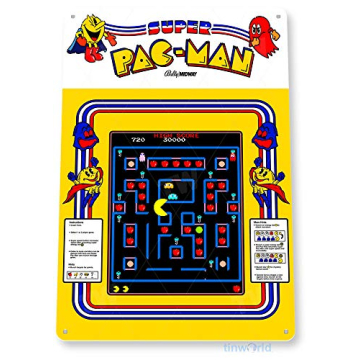 Retro Arcade Vibes with the TIN SIGN Super Pacman Arcade Sign