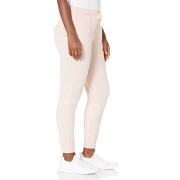 Amazon Essentials Women's Fleece Jogger Sweatpant - Discontinued Colors, Light Pink, Large