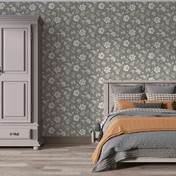 KAMTAIVOY Floral Peel and Stick Wallpaper for Home Decor