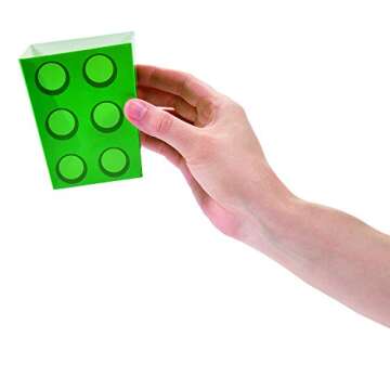 Fun Express Block Party Popcorn Boxes (24pc) for Birthday - Party Supplies - Containers & Boxes - Pa...