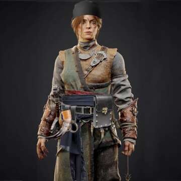 KOTORA Pirate Costume Set with Scarf, Belt, and Pouch for Ultimate Adventure