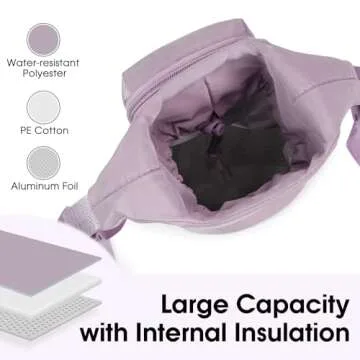 Ceneda Insulated Water Bottle Carrier with Phone Pocket