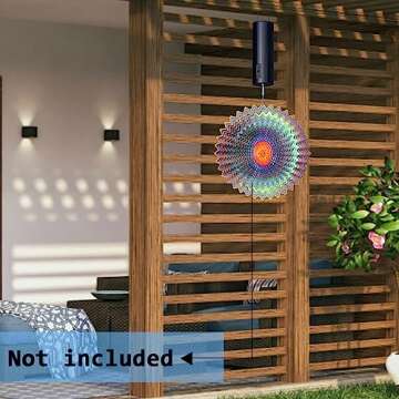 Aoedelyart Disco Ball Motor Hanging Display Motor Rotating Motor Multi-Purposes for Mirror Ball Wind Spinner,Wind Chime,Garden Decor,Hanging Ornament Outdoor Sculpture,20 RPM Medium Speed(Black)