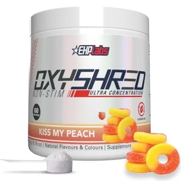 EHP Labs OxyShred Non Stimulant Pre Workout Powder - Stim Free Pre Workout, Caffeine Free Preworkout...