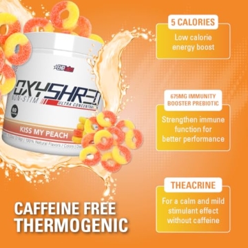 Caffeine Free EHP Labs OxyShred Non-Stimulant Pre-Workout 60 Servings