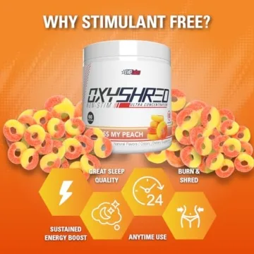 Caffeine Free EHP Labs OxyShred Non-Stimulant Pre-Workout 60 Servings