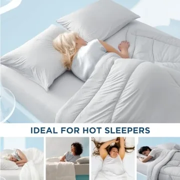 Bedsure Breescape Cooling Comforter King for Hot Sleepers