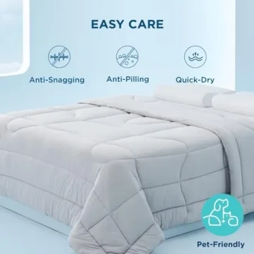 Bedsure Breescape Cooling Comforter King for Hot Sleepers