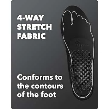 Spenco Rx Orthotic Arch Support Full Length Shoe Insoles, Women's 7-8.5/Men's 6-7.5