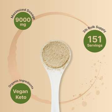 NatureBell Organic Psyllium Husk Powder 3 Lbs - Keto Friendly Fiber